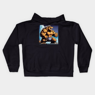 Himbo Godzilla, King of Beef Kids Hoodie